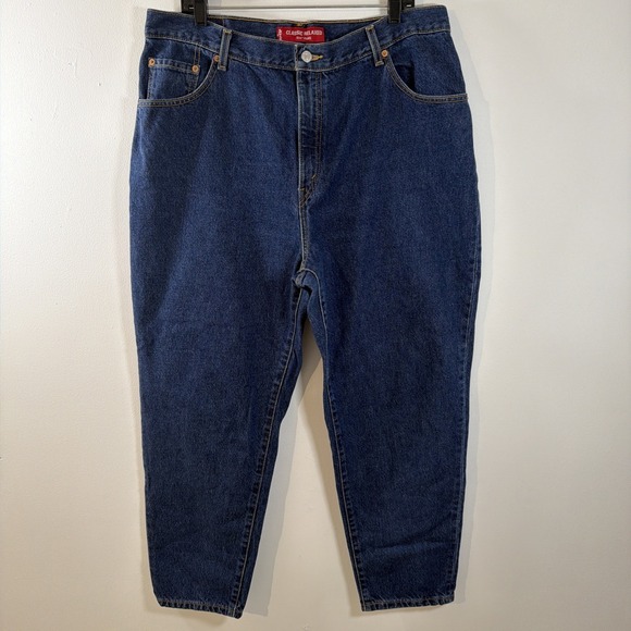 Levi's Denim - Levi's 550 Relaxed Fit Tapered Leg Jeans Womens 18 Short 100% Cotton Mexico